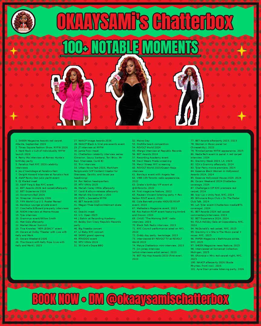 100+ Notable Moments accolades